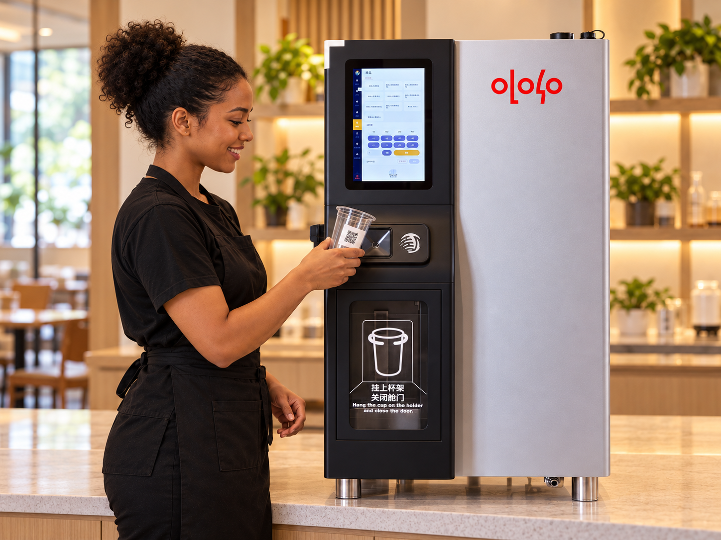 Self-service pour scene